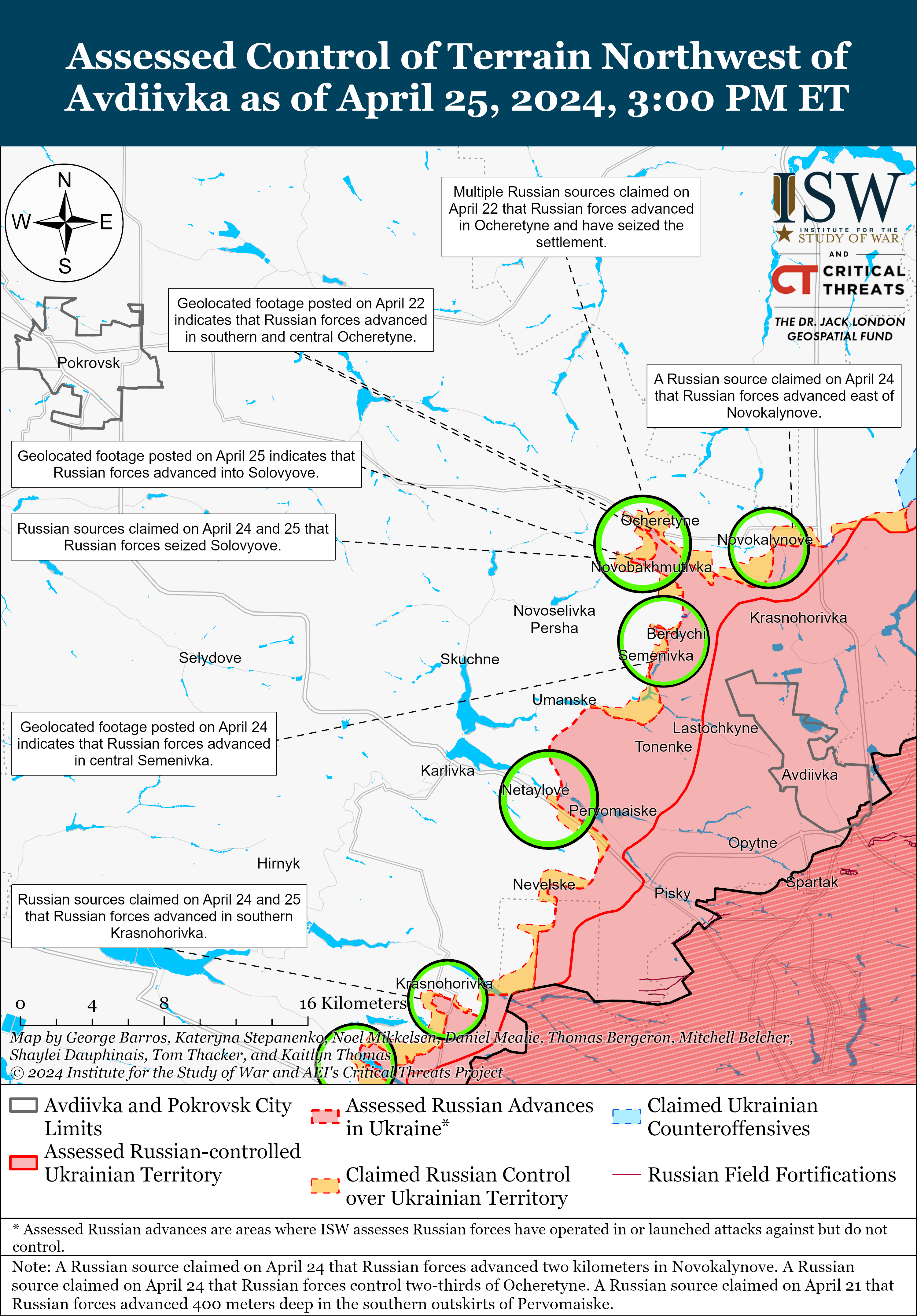 Західніше Авдіївки окупанти можуть змусити ЗСУ відійти з тактичних позицій: карти ISW rxidteiqeqihhant